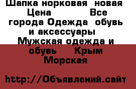 Шапка норковая, новая › Цена ­ 5 000 - Все города Одежда, обувь и аксессуары » Мужская одежда и обувь   . Крым,Морская